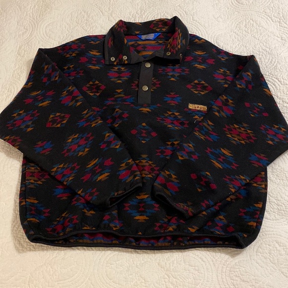 Vintage Pendleton Lobo quarter snap, 100% wool - Picture 1 of 6